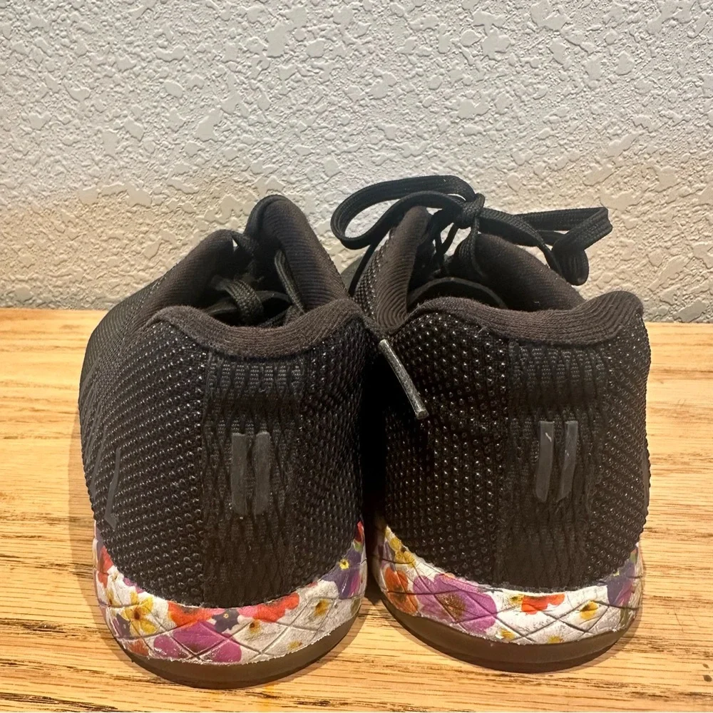 NOBULL Black Floral Sneakers Womens‎ Size 8.5